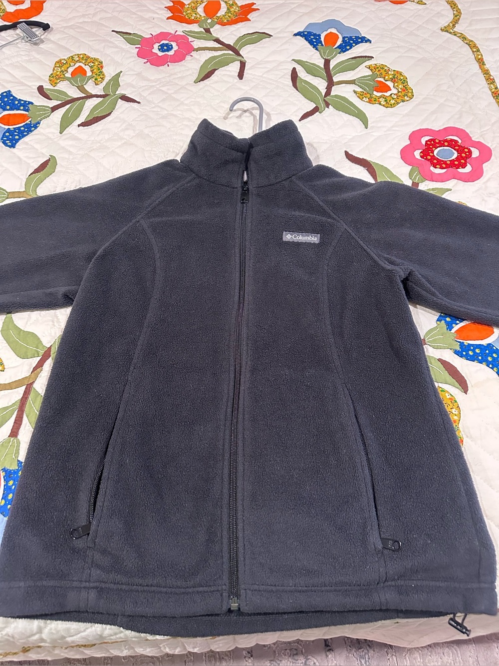 Columbia Black Full‑Zip Fleece Jacket- Womens Medium